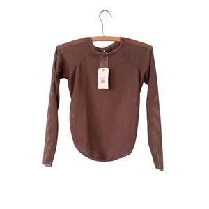 Billabong Meshed Up Small Child Coffee Swim Surf Beach Cover Up Shirt